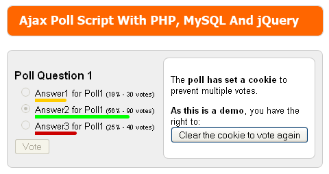 Ajax Poll Script