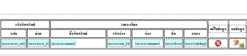 หน้าข้อมูลที่ดึงมาโชว์