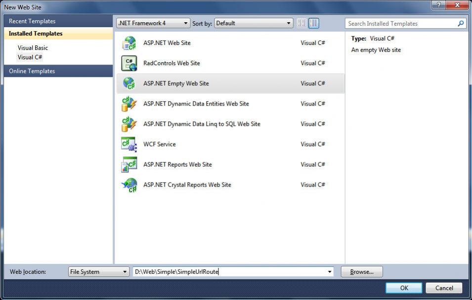 ASP.NET 4.0 URL ROUNTING - 02