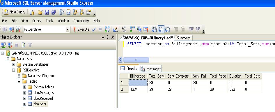 query ใน sql server