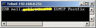 telnet smtp