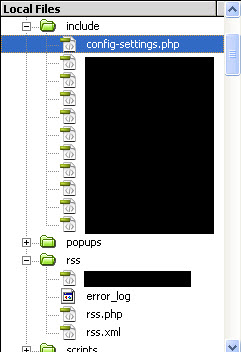 ไฟล์ที่เก็บ config และก็ ไฟล์ที่เก็บ rss