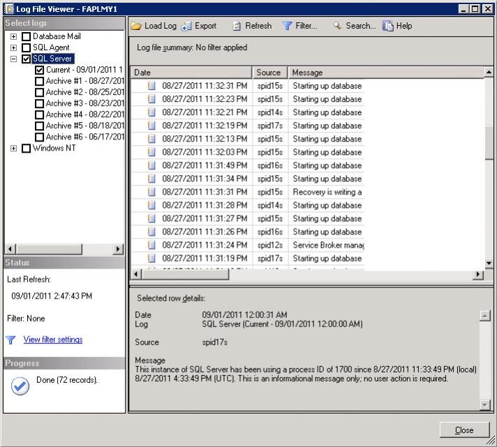 SQL Server Log 2