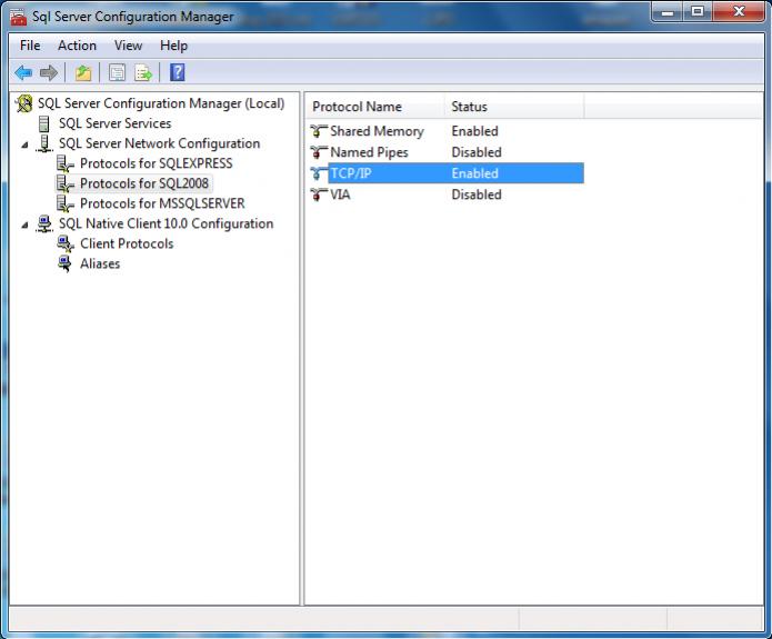 SQL Server TCP-IP