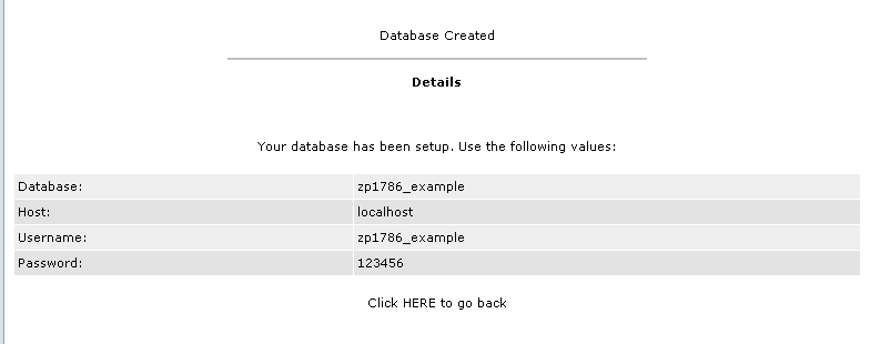 Direct Admin MySQL User/Password