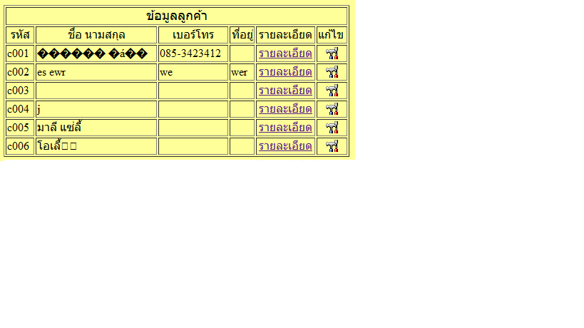 ต้องการที่จะกดรายละเอียดแล้วให้ลิ้งไปอีกหน้าหนึ่งให้เป็นข้อมูลลูกค้า