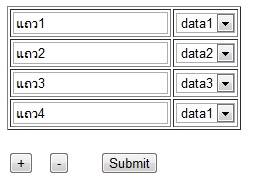 Form รับค่า Textfield กับ Listmenu