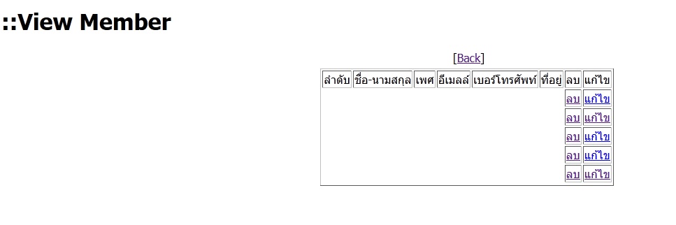 ไม่ขึ้นข้อมูลสมาชิกครับ