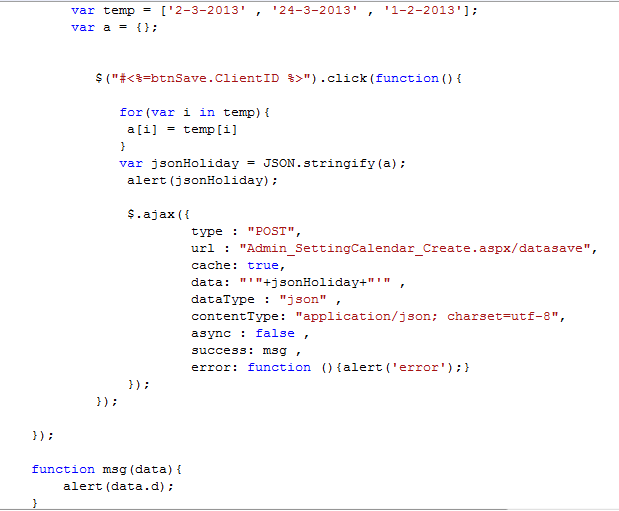 นี่เป็นส่วนของ jquery ajax ค่ะ