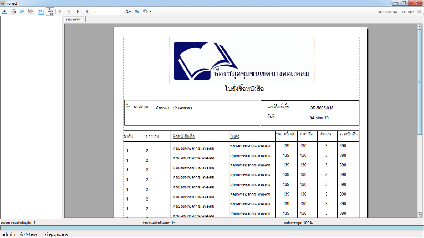 ผลที่ออกมา