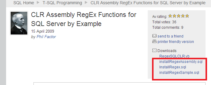 Regular Expression For SQL Server