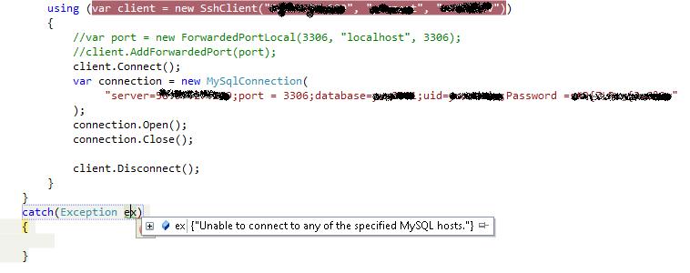 Error Mysql ผ่าน Ssh