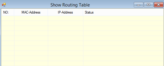 routing table